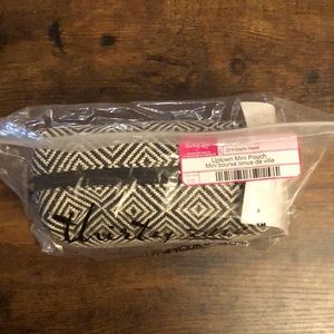 Thirty one uptown mini pouch graphic weave
